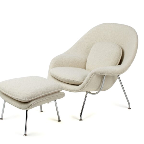 knoll-eero-saarinen-womb-chair-and-ottoman-fabric-white-outlet